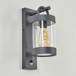 Applique Murale D'Exterieur Fulham Anthracite, 1 Lumiere, Detecteur De Mouvement