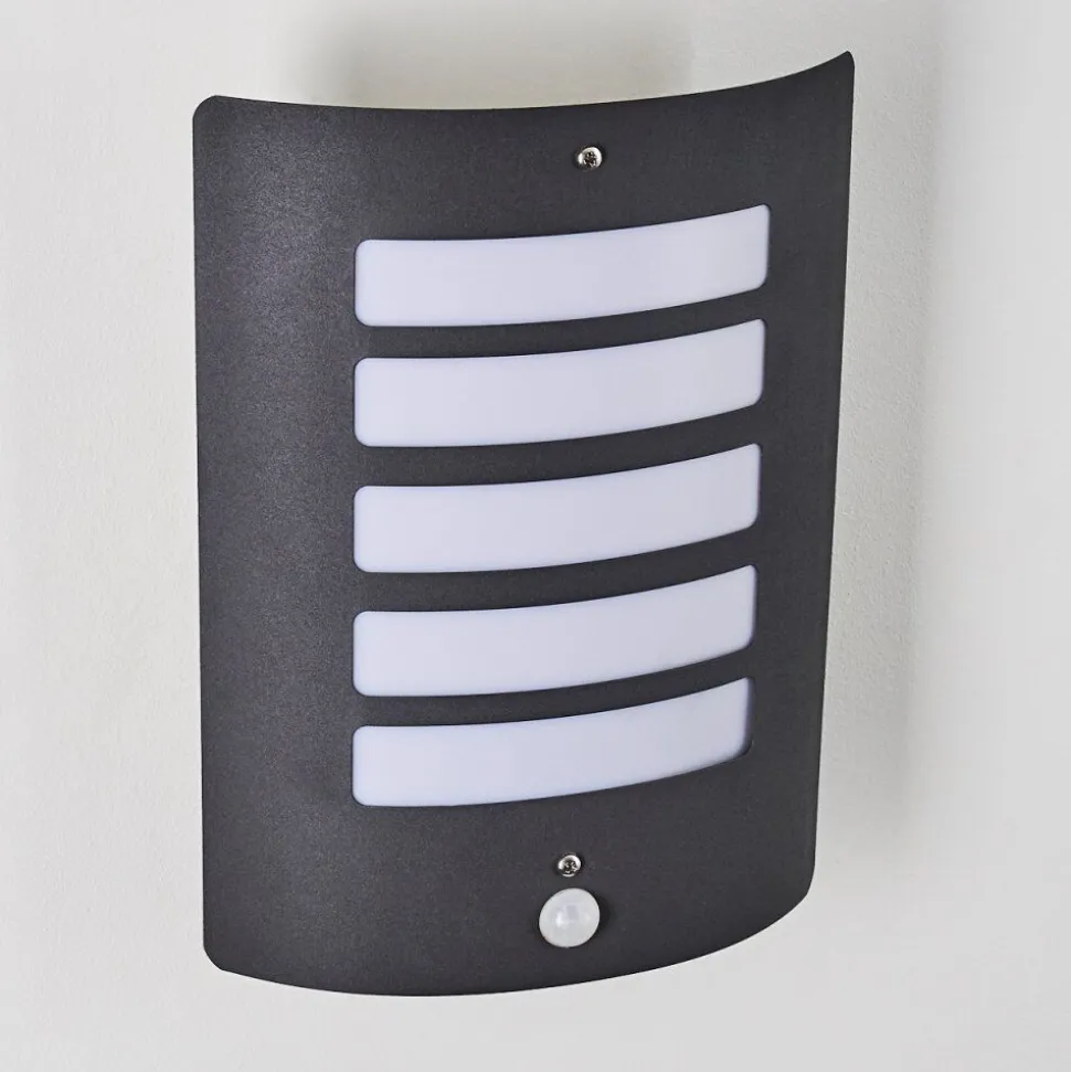 Applique Murale D'Exterieur Alslev Anthracite, 1 Lumiere, Detecteur De Mouvement