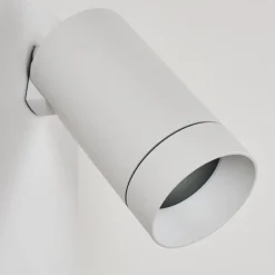 Applique Murale D'Exterieur Hakamken Blanc, 2 Lumieres, Detecteur De Mouvement