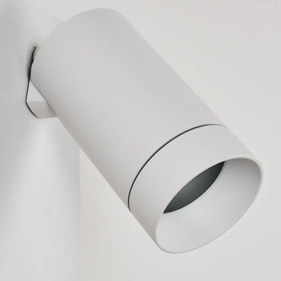 Applique Murale D'Exterieur Hakamken Blanc, 2 Lumieres, Detecteur De Mouvement