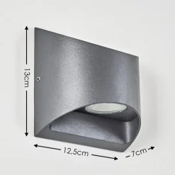 Applique Murale D'Exterieur Vikom Led Anthracite, 2 Lumieres