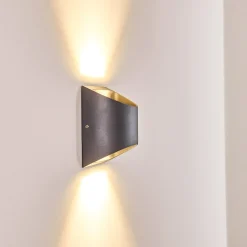 Applique Murale D'Exterieur Vikom Led Anthracite, 2 Lumieres
