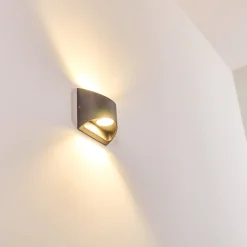 Applique Murale D'Exterieur Vikom Led Anthracite, 2 Lumieres