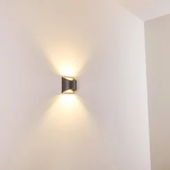 Applique Murale D'Exterieur Vikom Led Anthracite, 2 Lumieres