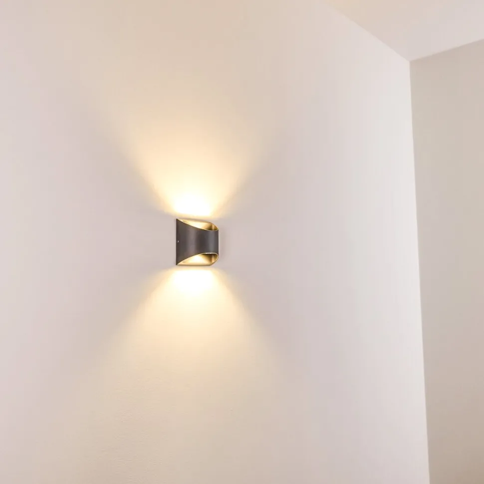 Applique Murale D'Exterieur Vikom Led Anthracite, 2 Lumieres