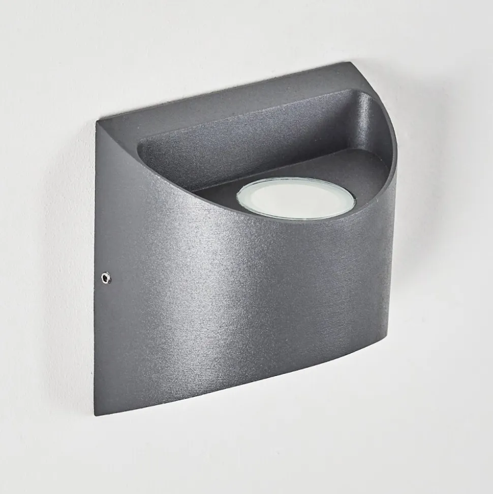 Applique Murale D'Exterieur Vikom Led Anthracite, 2 Lumieres