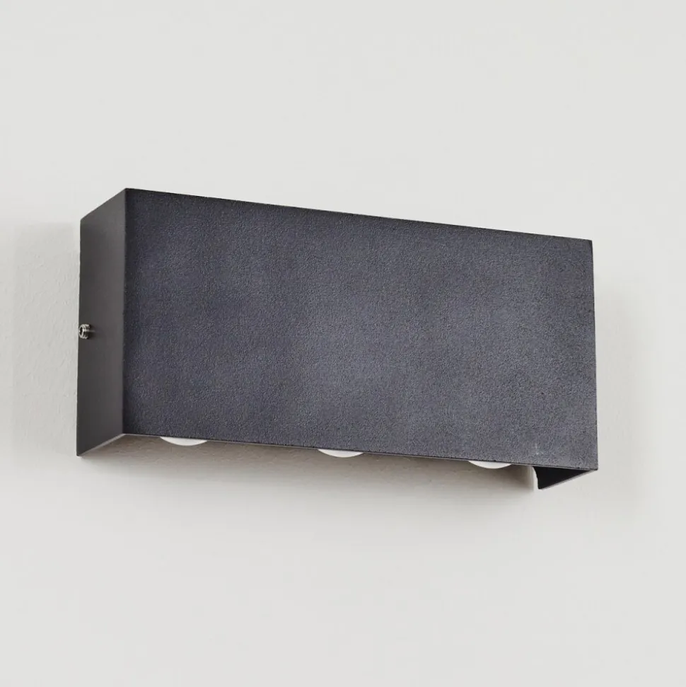 Applique Murale D'Exterieur Morenos Led Anthracite, Blanc, 6 Lumieres