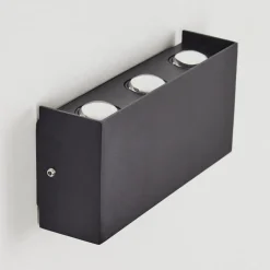 Applique Murale D'Exterieur Morenos Led Anthracite, Blanc, 6 Lumieres
