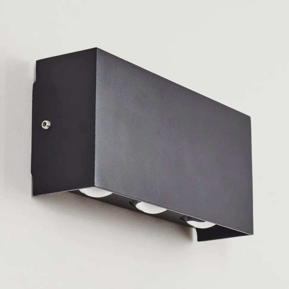 Applique Murale D'Exterieur Morenos Led Anthracite, Blanc, 6 Lumieres