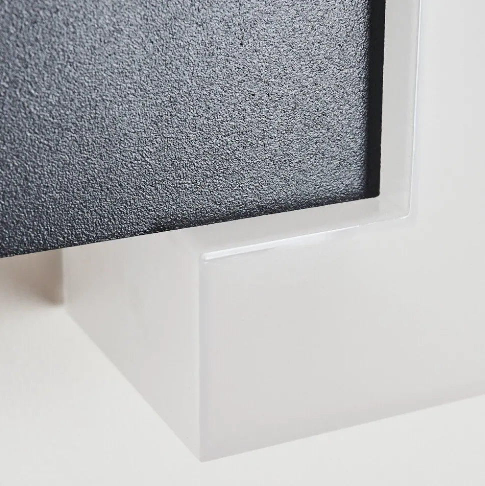 Applique Murale D'Exterieur Zoppola Led Anthracite, Blanc, 2 Lumieres