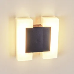 Applique Murale D'Exterieur Zoppola Led Anthracite, Blanc, 2 Lumieres