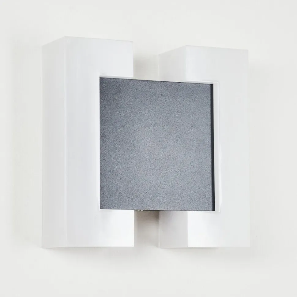Applique Murale D'Exterieur Zoppola Led Anthracite, Blanc, 2 Lumieres