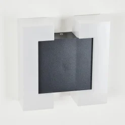 Applique Murale D'Exterieur Zoppola Led Anthracite, Blanc, 2 Lumieres