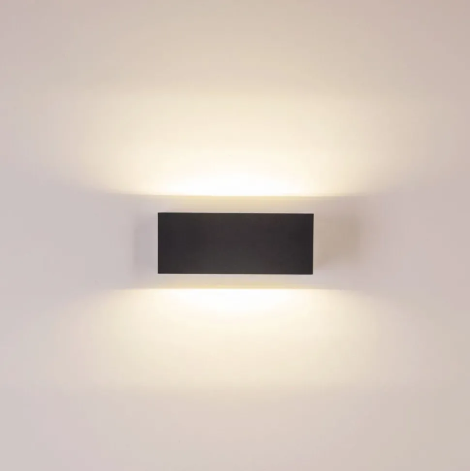 Applique Murale D'Exterieur Gemini Led Anthracite, 1 Lumiere