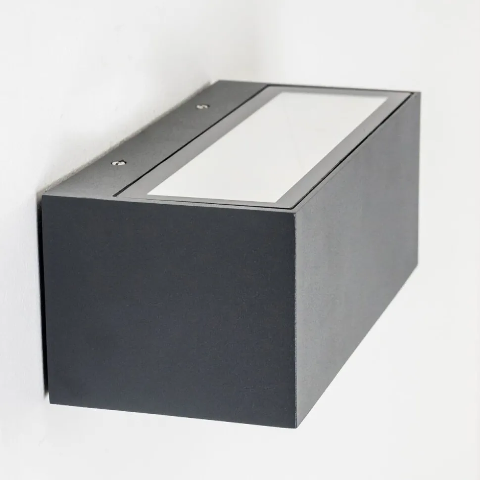 Applique Murale D'Exterieur Gemini Led Anthracite, 1 Lumiere