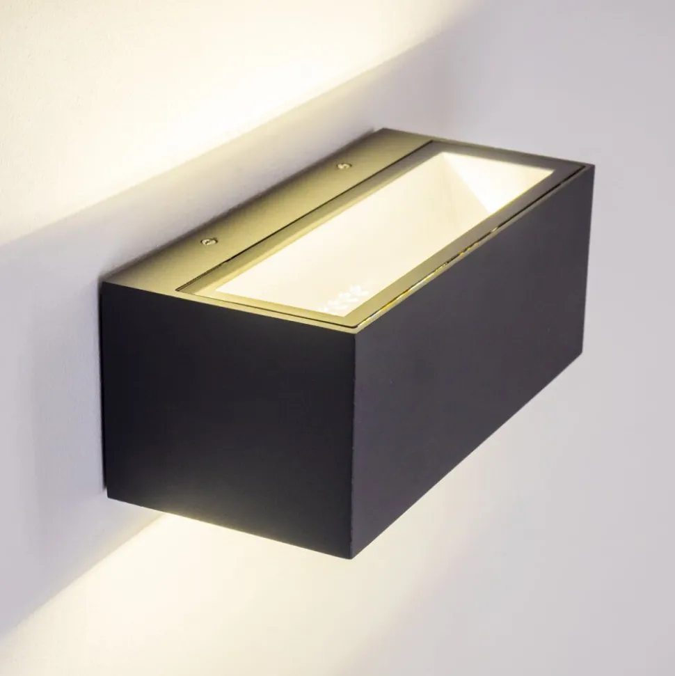 Applique Murale D'Exterieur Gemini Led Anthracite, 1 Lumiere