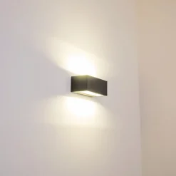 Applique Murale D'Exterieur Gemini Led Anthracite, 1 Lumiere