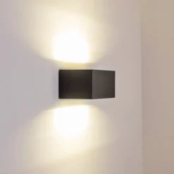 Applique Murale D'Exterieur Gemini Led Anthracite, 1 Lumiere
