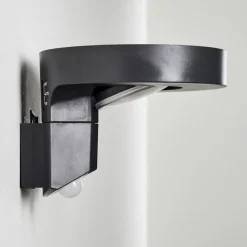 Applique Murale D'Exterieur Townsville Led Noir, 1 Lumiere, Detecteur De Mouvement