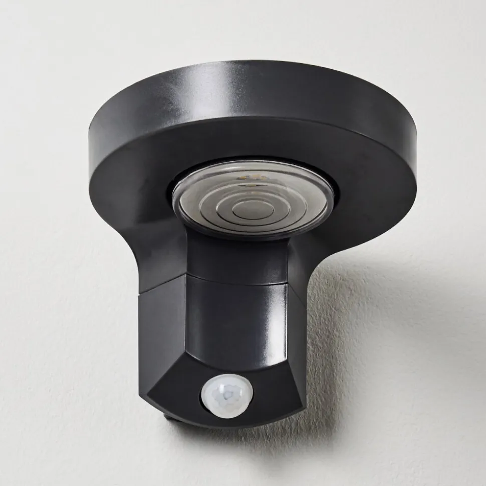 Applique Murale D'Exterieur Townsville Led Noir, 1 Lumiere, Detecteur De Mouvement
