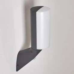 Applique Murale D'Exterieur Porus Led Anthracite, 1 Lumiere, Detecteur De Mouvement