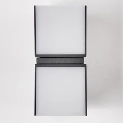 Applique Murale D'Exterieur Swanek Led Anthracite, 2 Lumieres