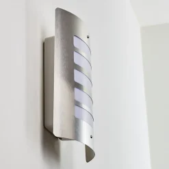 Applique Murale D'Exterieur Alslev Acier Inoxydable, 1 Lumiere