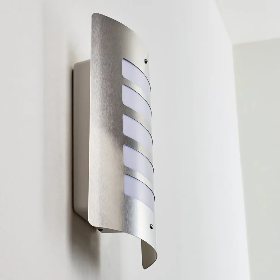 Applique Murale D'Exterieur Alslev Acier Inoxydable, 1 Lumiere