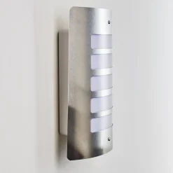 Applique Murale D'Exterieur Alslev Acier Inoxydable, 1 Lumiere