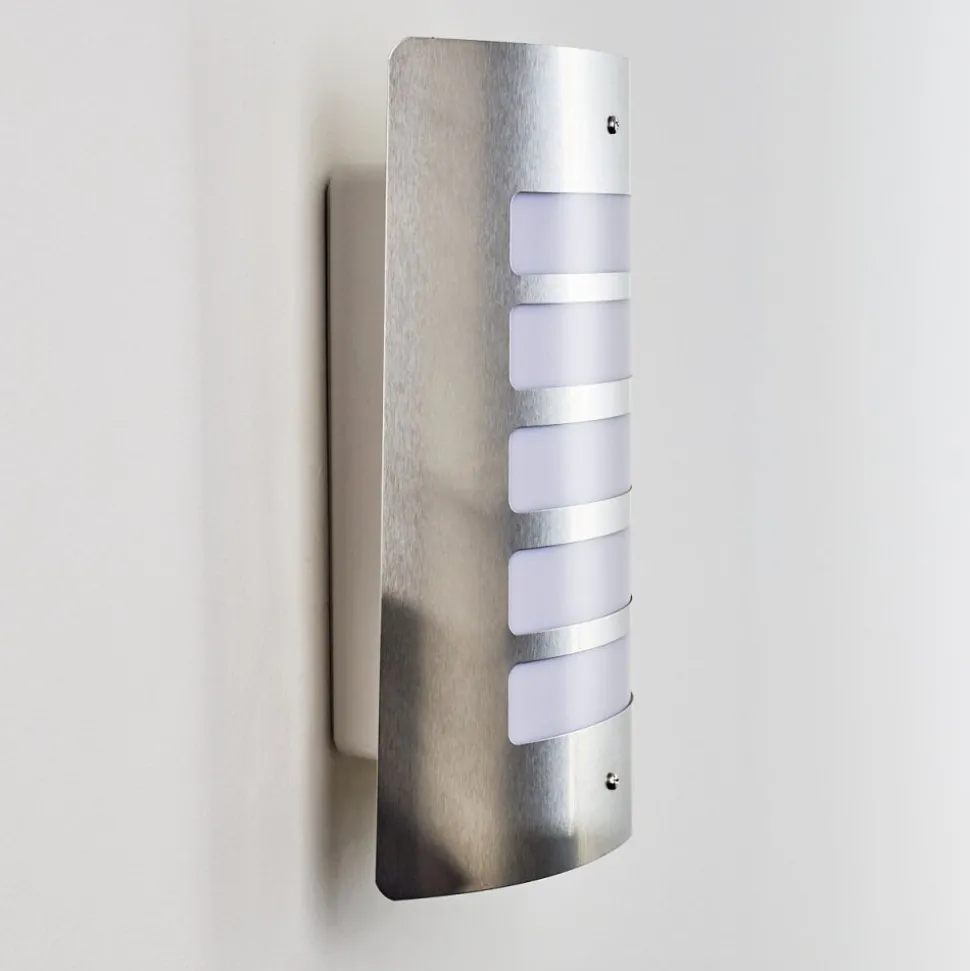 Applique Murale D'Exterieur Alslev Acier Inoxydable, 1 Lumiere