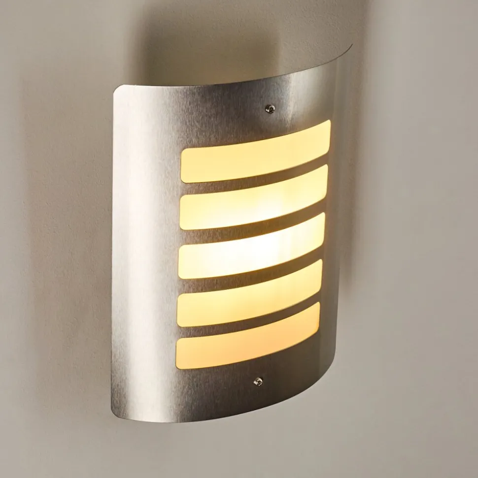 Applique Murale D'Exterieur Alslev Acier Inoxydable, 1 Lumiere