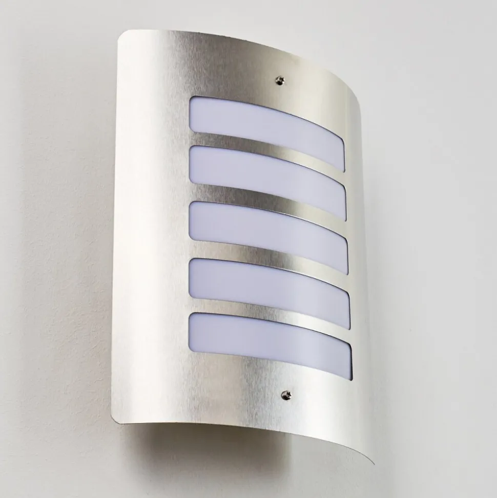 Applique Murale D'Exterieur Alslev Acier Inoxydable, 1 Lumiere