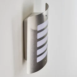 Applique Murale D'Exterieur Alslev Acier Inoxydable, 1 Lumiere