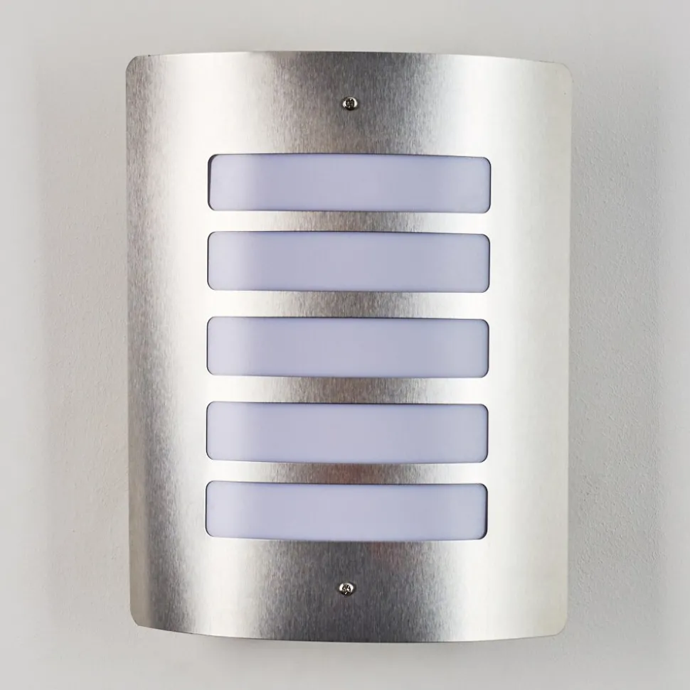 Applique Murale D'Exterieur Alslev Acier Inoxydable, 1 Lumiere