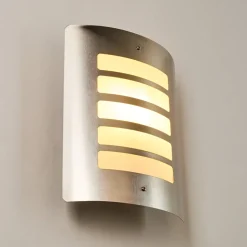 Applique Murale D'Exterieur Alslev Acier Inoxydable, 1 Lumiere