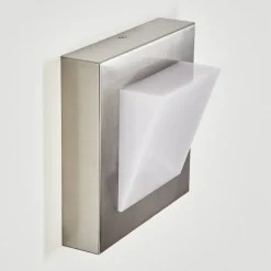 Applique Murale D'Exterieur Stearns Led Nickel Mat, 1 Lumiere