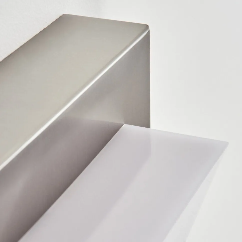 Applique Murale D'Exterieur Stearns Led Nickel Mat, 1 Lumiere