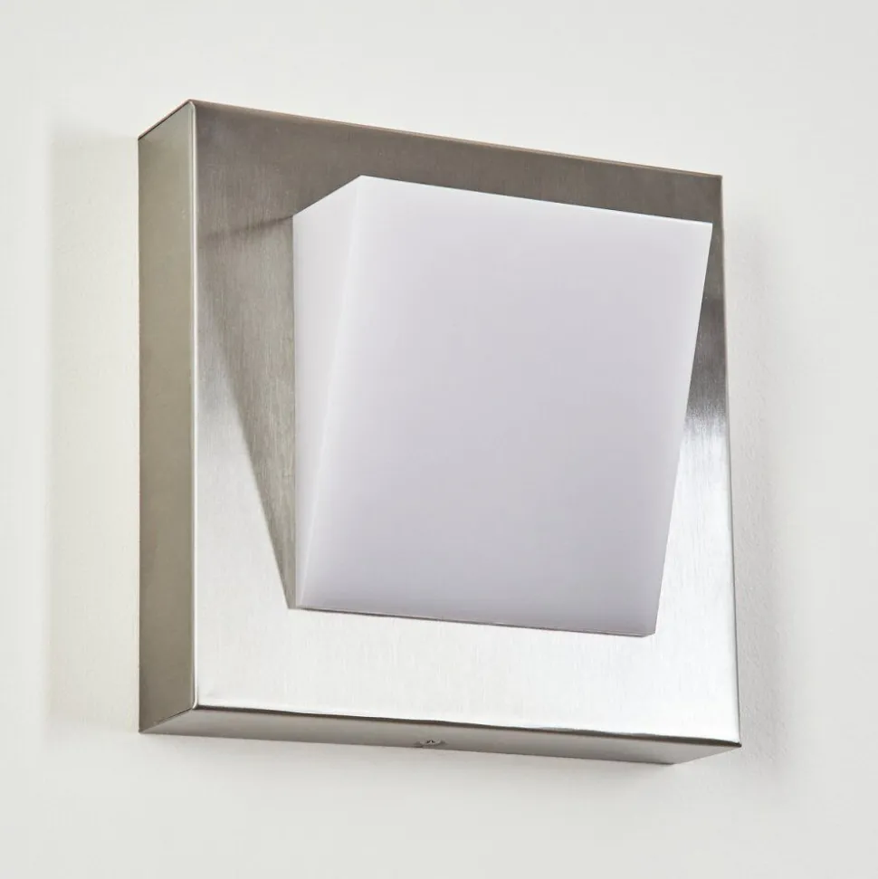 Applique Murale D'Exterieur Stearns Led Nickel Mat, 1 Lumiere