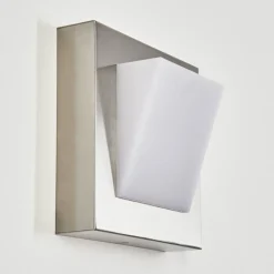Applique Murale D'Exterieur Stearns Led Nickel Mat, 1 Lumiere