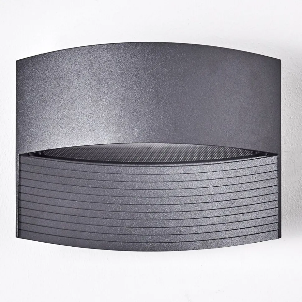 Applique Murale D'Exterieur Romo Led Anthracite, 1 Lumiere