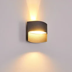 Applique Murale D'Exterieur Romo Led Anthracite, 1 Lumiere