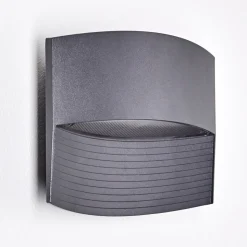 Applique Murale D'Exterieur Romo Led Anthracite, 1 Lumiere
