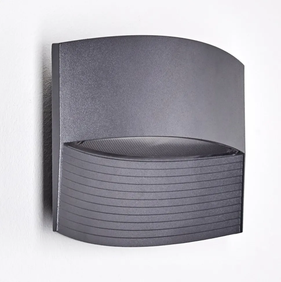 Applique Murale D'Exterieur Romo Led Anthracite, 1 Lumiere