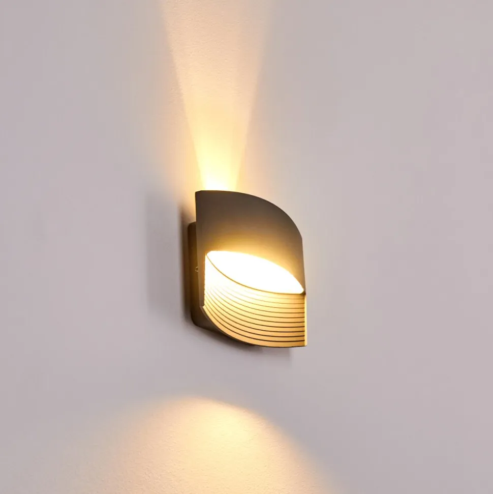 Applique Murale D'Exterieur Romo Led Anthracite, 1 Lumiere
