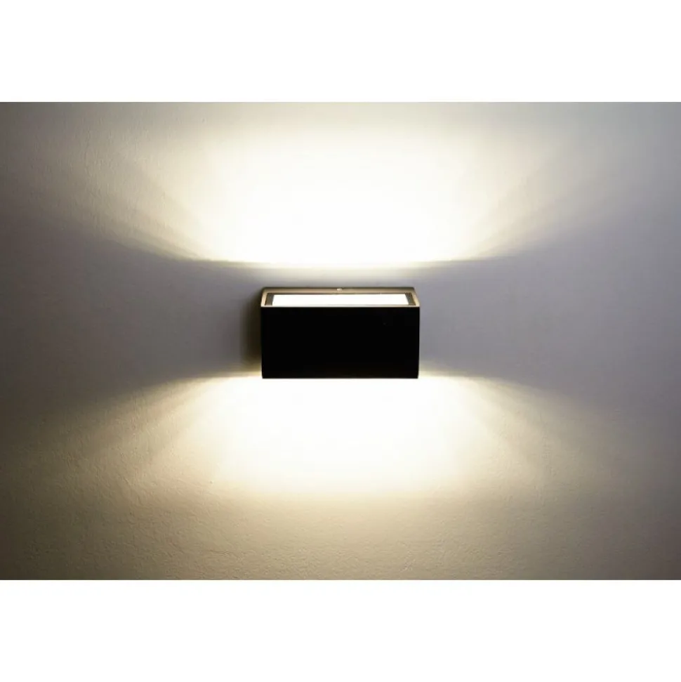 Applique Murale D'Exterieur Spider Led Anthracite, 1 Lumiere
