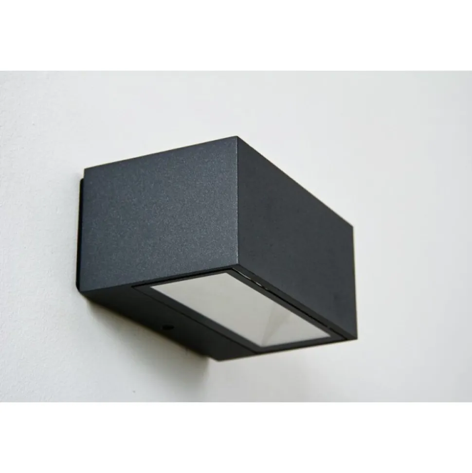 Applique Murale D'Exterieur Spider Led Anthracite, 1 Lumiere