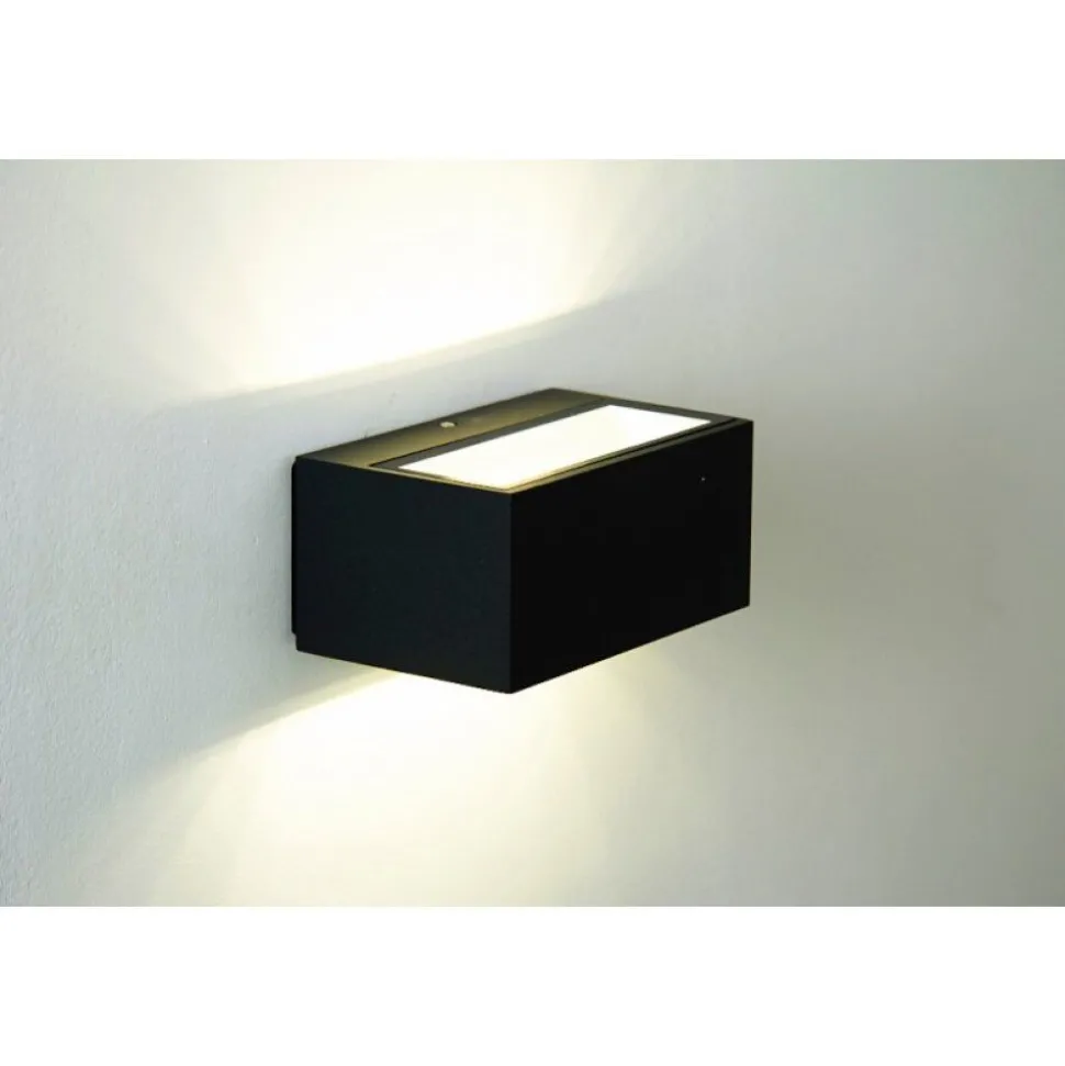 Applique Murale D'Exterieur Spider Led Anthracite, 1 Lumiere