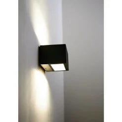 Applique Murale D'Exterieur Spider Led Anthracite, 1 Lumiere