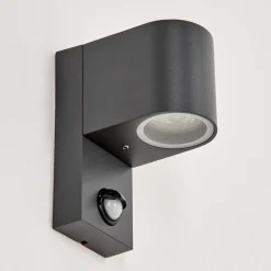 Applique Murale D'Exterieurkingstown Anthracite, Transparent, 1 Lumiere, Detecteur De Mouvement
