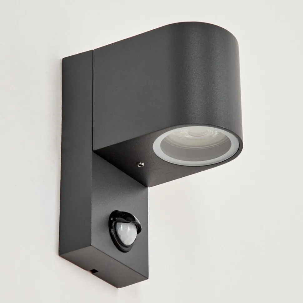 Applique Murale D'Exterieurkingstown Anthracite, Transparent, 1 Lumiere, Detecteur De Mouvement
